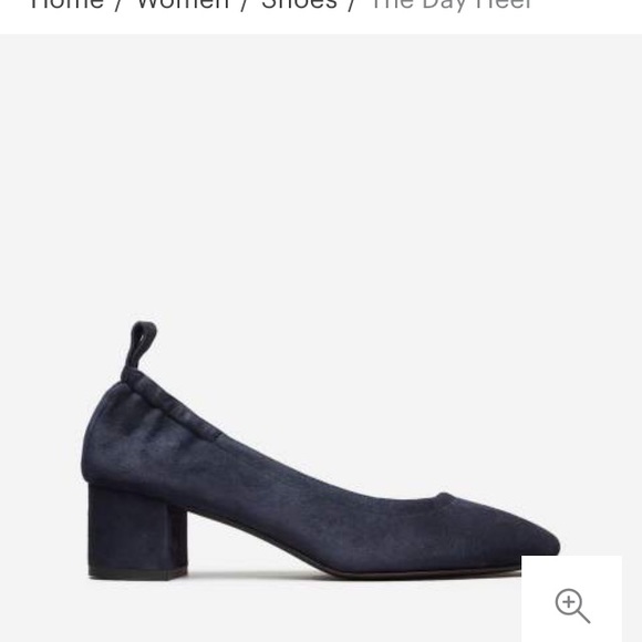 Everlane Shoes - Everlane Day Heel Navy Velvet